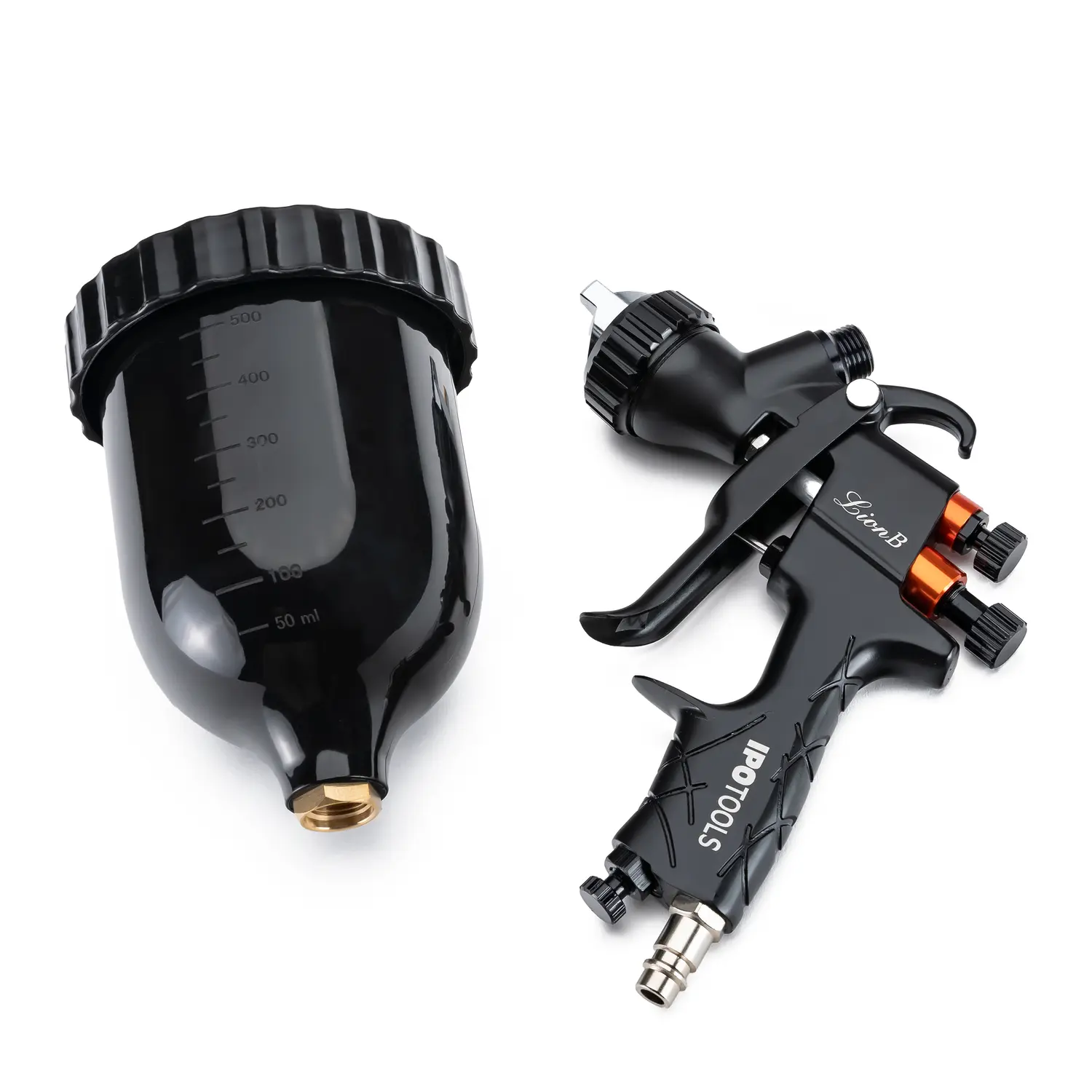 Lakirna pištola LION B HVLP 1.7mm in dodatno šobo 1.4mm s pripadajočo opremo - slika 5