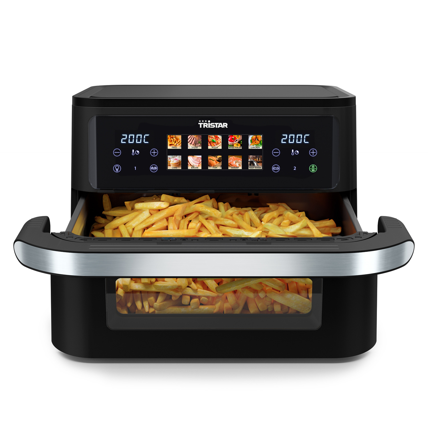 Cvrtnik na vroč zrak Tristar Airfryer Dual Flex - slika 3
